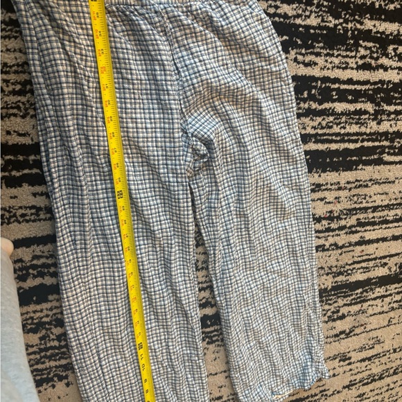 Abercrombie Linen Blend Pull on Pants SIZE MED Drawstring w/ Pockets - Picture 4 of 9